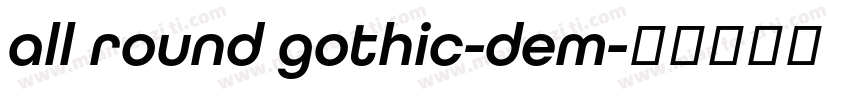 all round gothic-dem字体转换